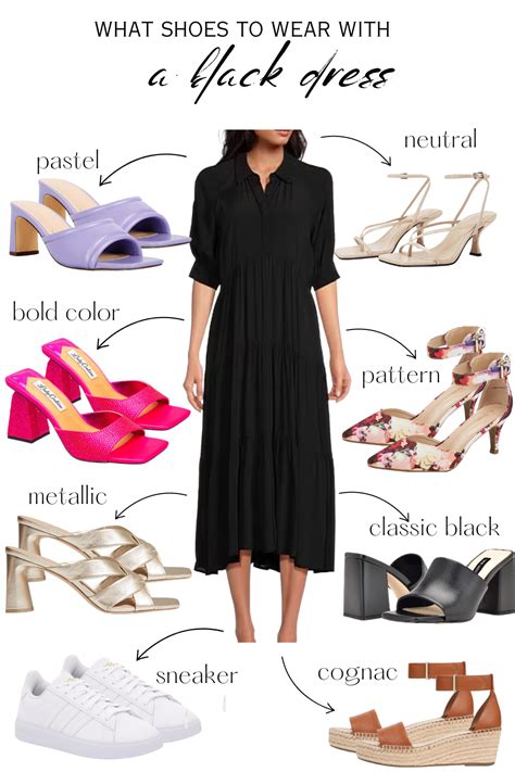 what color heels with a black dress|black dress with neutral shoes.